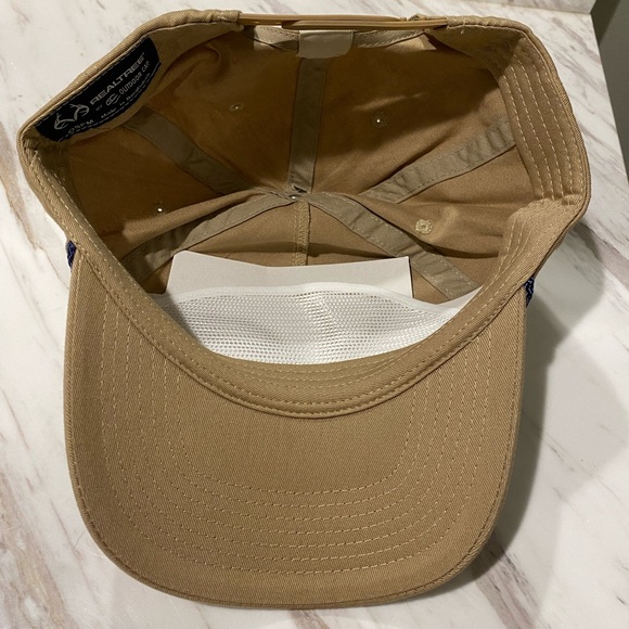 RealTree Classic Logo Rope SnapBack Hat Adjustable Hunting Antler Khaki Navy NWT - Picture 6 of 8
